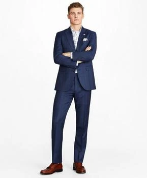 Brooks Brothers | Milano Fit Three-Button Plaid 1818 Suit,商家Brooks Brothers,价格¥2317