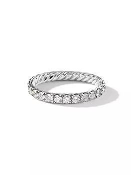David Yurman | DY Eden Band Ring in Platinum,商家Saks Fifth Avenue,价格¥36756