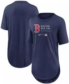 NIKE | Women's Navy Boston Red Sox Authentic Collection Baseball Fashion Tri-Blend T-shirt,商家Macy's,价格¥262