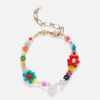 商品Anni Lu | Anni Lu Women's Mexi Flower Pearl and Glass Bead Bracelet,商家MyBag,价格¥641图片