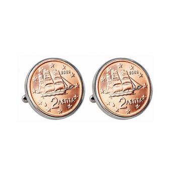 商品Greek 2-Euro Coin Cufflinks图片