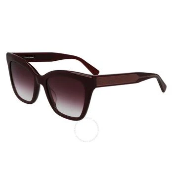 推荐Burgundy Gradient Cat Eye Ladies Sunglasses LO699S 601 53商品