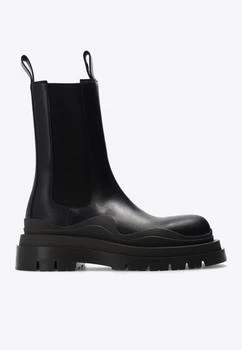 推荐Tire Mid-Calf Boots in Calf Leather商品