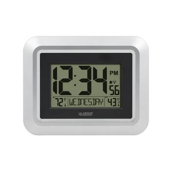 La Crosse Technology | 513-1918S-INT Atomic Digital Wall Clock with Temperature,商家Macy's,价格¥327
