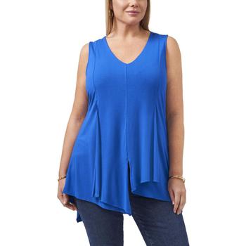 Vince Camuto经典款, Vince Camuto | Vince Camuto Womens Plus Pleated V Neck Pullover Top商品图片 4折