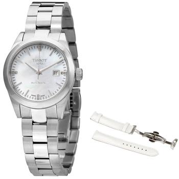 女士tissot automatic, Tissot | Automatic Diamond White Mother of Pearl Dial Ladies Watch T132.007.11.116.00商品图片 6.5折