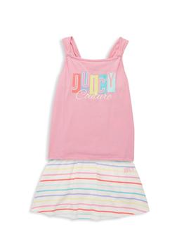 Juicy Couture | Little Girl’s 2-Piece Rainbow Logo Top & Skort Set商品图片,3.6折