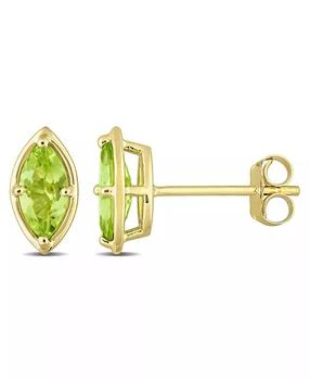 Macy's | Peridot (4/5 ct. t.w.) Marquise Stud Earrings in 14k Yellow Gold,商家Macy's,价格¥2622