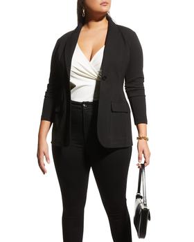 推荐Plus Size Hailey Triple Pocket Jacket商品