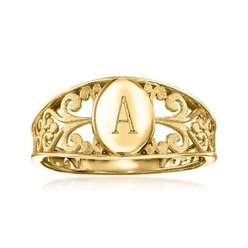 Ross-Simons | Ross-Simons Italian 14kt Yellow Gold Personalized Signet Ring,商家Premium Outlets,价格¥2123