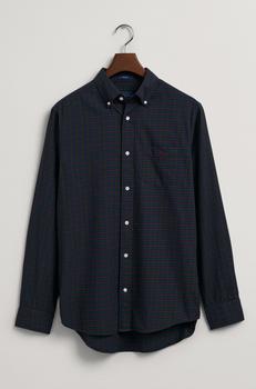 Gant是什么牌子, Gant | GANT - Eden Green and Dark Blue Regular Fit Gingham Twill Shirt 3220086 338商品图片 