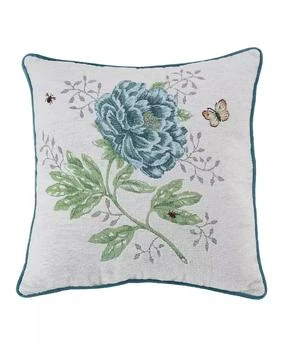 Lenox | Butterfly Meadow Tapestry Pillow, 18" x 18",商家Macy's,价格¥90