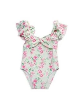 Janie and Jack | Baby Girl's & Little Girl's Floral One Piece Swimsuit 5.4折