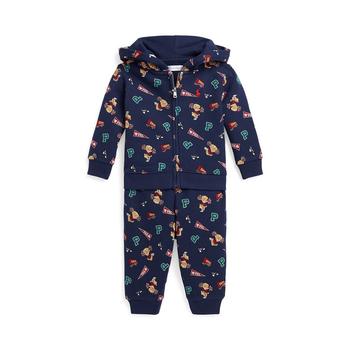 Ralph Lauren | Baby Girls Polo Bear Fleece Hoodie and Pants Set商品图片,