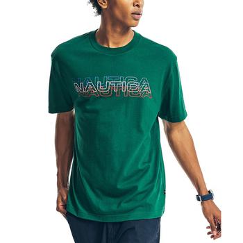 Nautica | Men's Relaxed-Fit Crew Neck Logo Graphic T-Shirt商品图片,4.9折