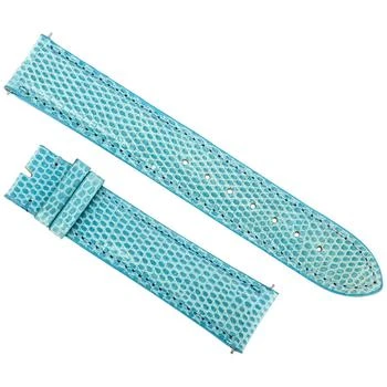 Hadley Roma | 20 MM Shiny Sky Blue Lizard Leather Strap,商家Jomashop,价格¥259