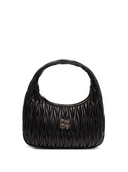 Miu Miu | Miu Miu `Miu Wander` Leather Hobo Bag 