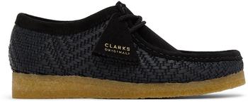 clarks wallabee, Clarks | Black Raffia Wallabee Derbys商品图片 