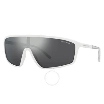 Armani Exchange | Grey Mirror Silver Shield Men's Sunglasses AX4119S 81566G 37 4.8折, 满$200减$10, 满减