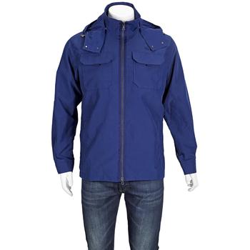 推荐Mens Detachable Hood Lightweight Jacket In Navy Blue商品
