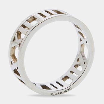 [二手商品] Tiffany & Co. | Tiffany & Co. Atlas Silver Open Band Ring Size 58商品图片,满1件减$100, 满减