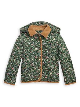 推荐Girl's Addison Floral Print Quilted Jacket商品