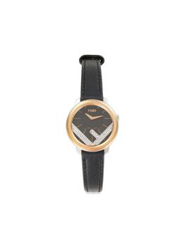 28MM Run Away Stainless Steel, Ion-Plated Rose Gold, Leather