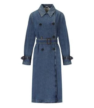 Max Mara | Blasy Blue Denim Trench Coat,商家The List,价格¥3646