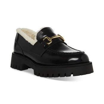 Steve Madden | Women's Lando-F Tailored Lug-Sole Bit Loafer Flats 