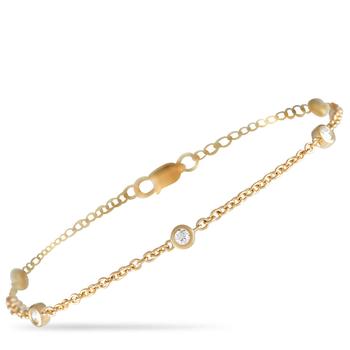 商品LB Exclusive | 14K Yellow Gold 0.20 ct Diamond Bracelet,商家Jomashop,价格¥2886图片