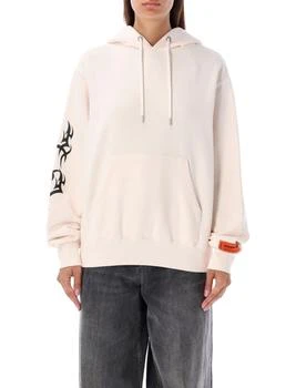 推荐Heron Preston Tribal-Printed Drawstring Hoodie商品