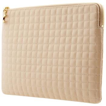 Celine | Celine Quilted Calfskin Card Pouch- Nude商品图片,3.9折