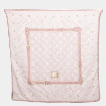 [二手商品] Louis Vuitton | Louis Vuitton Pink Monogram Trunk Print Cotton Scarf 9.8折, 满1件减$100, 满减