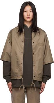 Essentials | Brown Nylon Shirt商品图片,