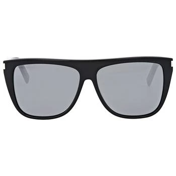 Yves Saint Laurent | Grey Mirror Rectangular Unisex Sunglasses SL 1 001 59 4.3折, 满$200减$10, 满减