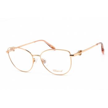Chopard Women's Eyeglasses - Shiny Copper Gold Metal Cat Eye Frame | VCHF51S 08FC