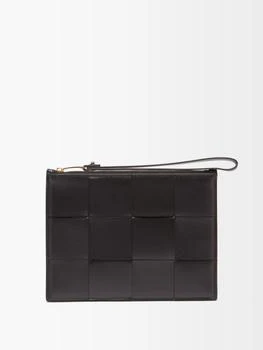 推荐Cassette Intrecciato-leather purse商品