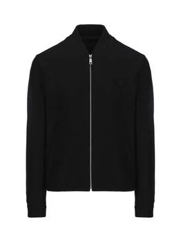 Prada | Prada Zip-Up Long-Sleeved Jacket 