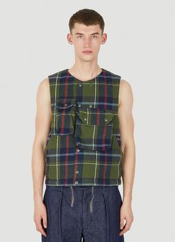 推荐Cover Sleeveless Jacket in Green商品