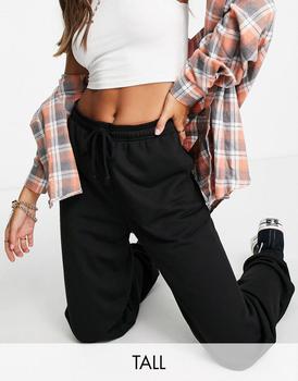 美国Topshop, Topshop | Topshop Tall oversized 90s joggers in black商品图片 8折