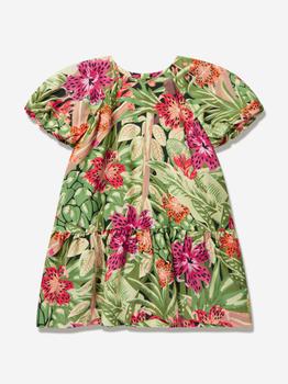 商品Kenzo | Girls Tropical Print Dress in Green,商家Childsplay Clothing,价格¥908图片
