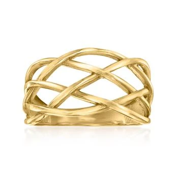 Canaria Fine Jewelry | Canaria 10kt Yellow Gold Open-Space Woven Ring,商家Premium Outlets,价格¥1631