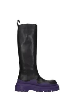 Bottega Veneta | Boots Leather Black Plum 4.5折×额外9.4折, 额外九四折