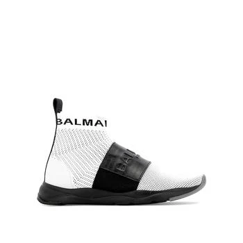 推荐Balmain Fabric Logo Sock Sneakers商品