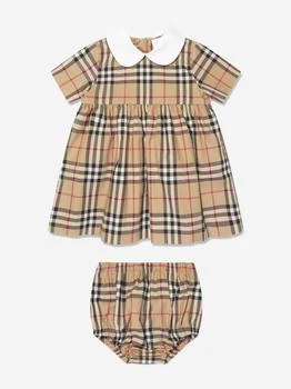 推荐Baby Girls Geraldine Dress in Archive Beige Check商品