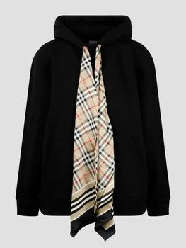 Burberry | Fern scarf detail hoodie 7折
