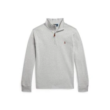 Ralph Lauren | Cotton Interlock 1/4 Zip Pullover (Big Kids),商家Zappos,价格¥321