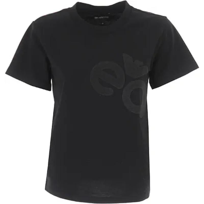 推荐EMPORIO ARMAN 女士黑色棉质T恤 3K2T7M-2J07Z-0999商品