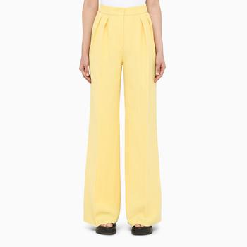 推荐Yellow trousers with pleats商品