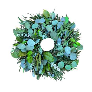 商品GreenishBlu | Green Mix Real Preserved Fall Wreath, 24",商家Macy's,价格¥919图片